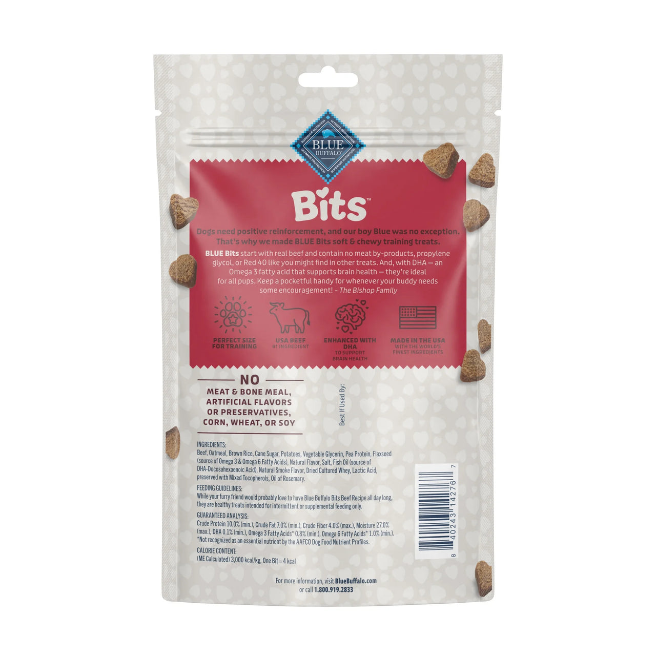 Bits Soft Dog Treats for Training, Enhanced with DHA, 11-Oz. Bag - American Bark Bliss