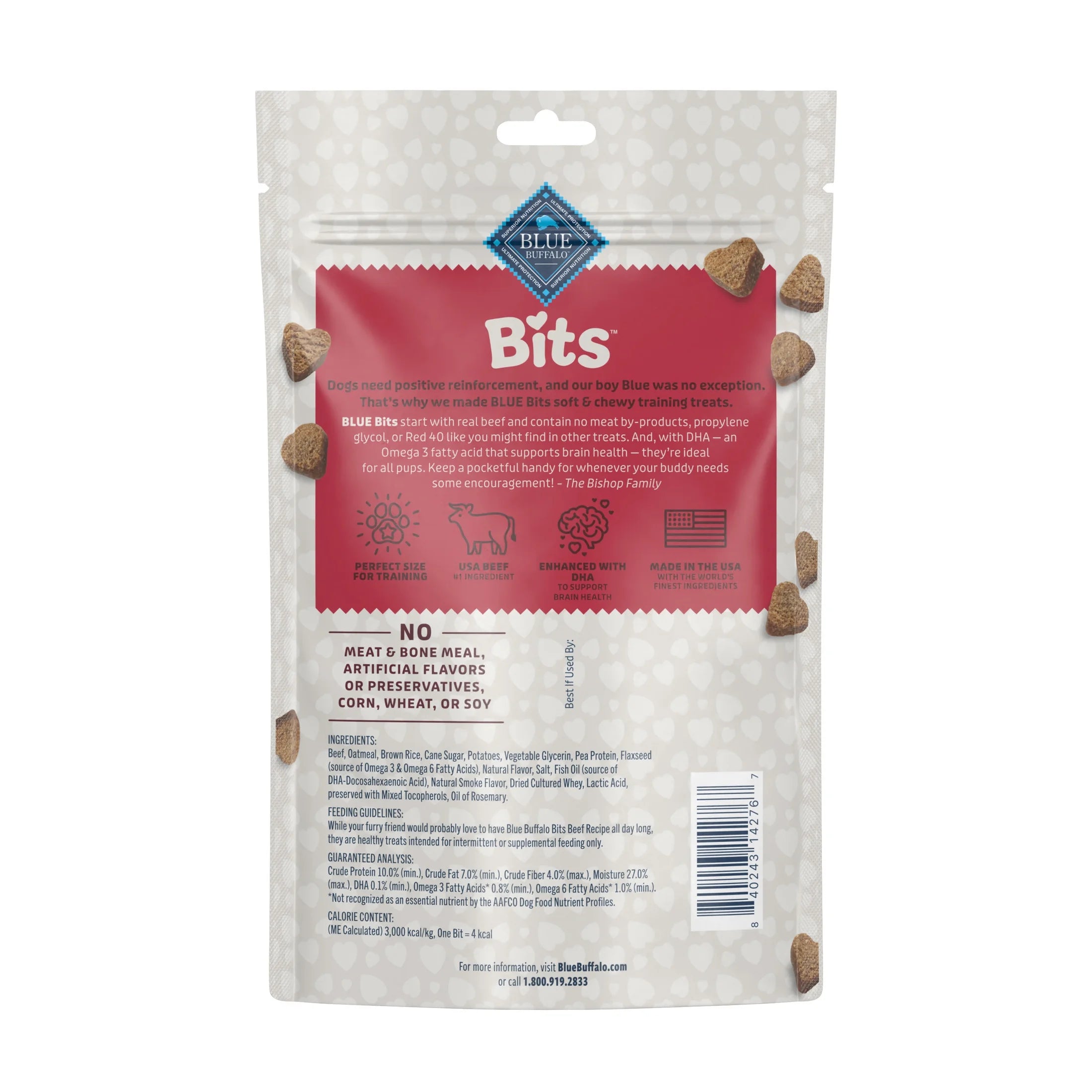 Bits Soft Dog Treats for Training, Enhanced with DHA, 11-Oz. Bag - American Bark Bliss