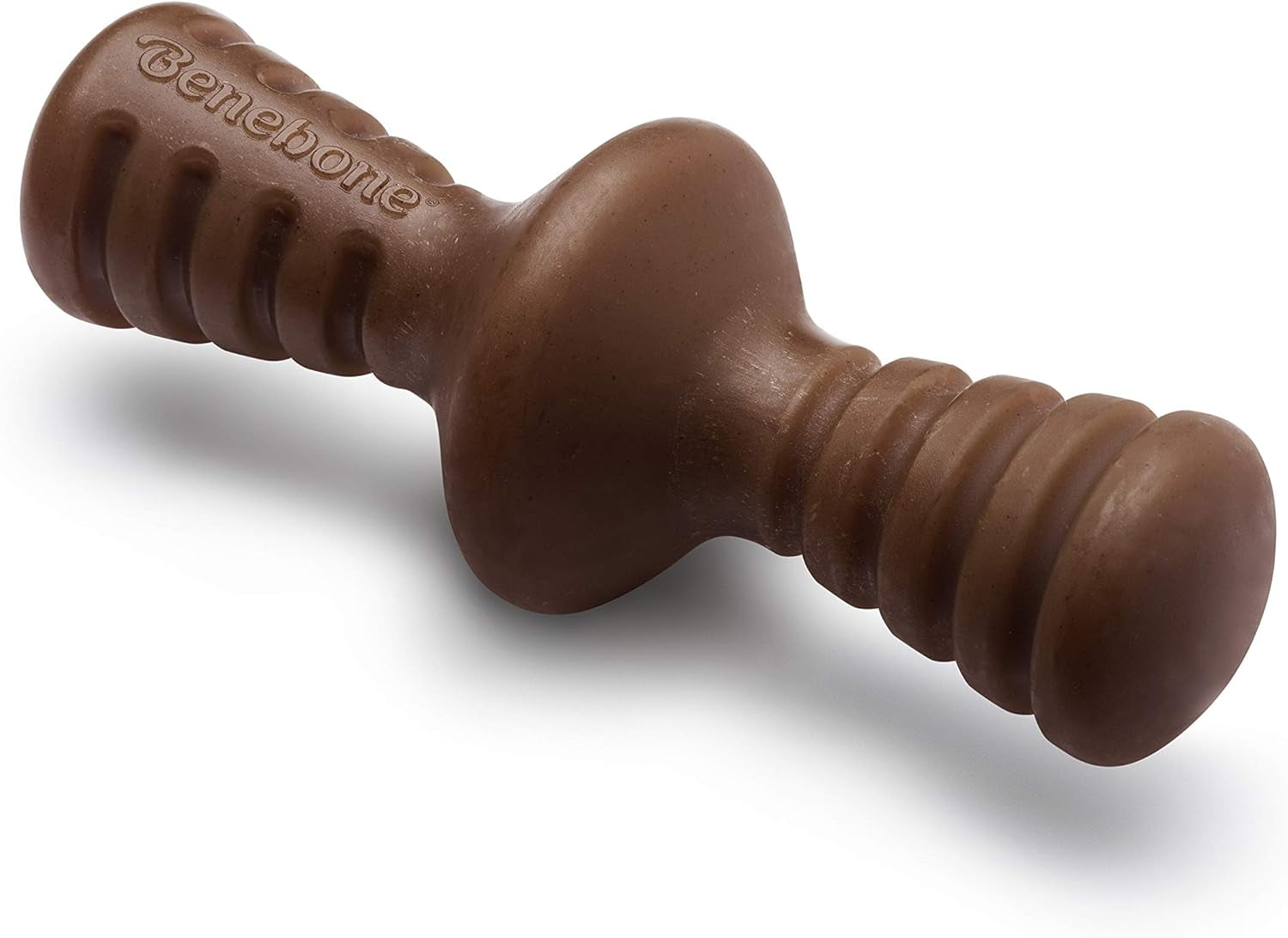 Zaggler Rolling Dog Chew Toy for Aggressive Chewers, Real Peanut, Made in USA, Medium - American Bark Bliss