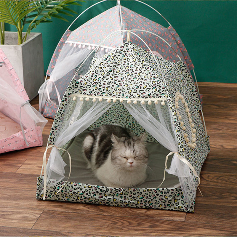 Calming Pet Tent Bed for Cats & Small Dogs - American Bark Bliss