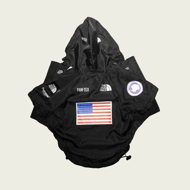Dog Face Windproof Waterproof Reflective Pet Jacket - American Bark Bliss