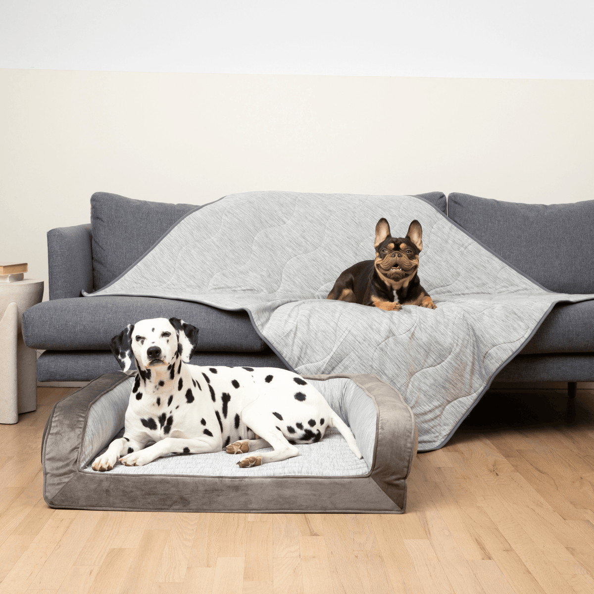 PupChill™ Cooling Dog Bed Bundle - Arctic Grey - American Bark Bliss