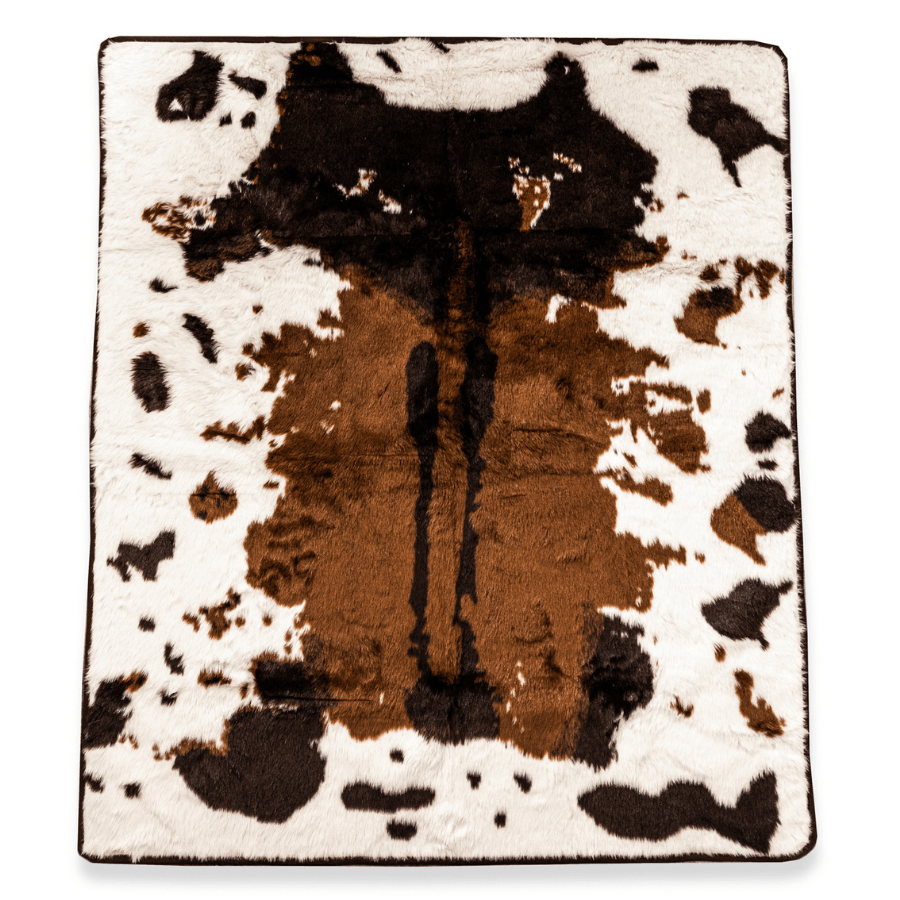 PupProtector™ Waterproof Blanket - Brown Faux Cowhide Protector - American Bark Bliss