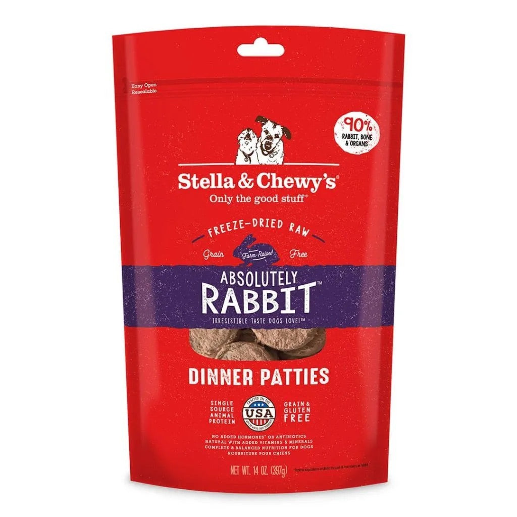 Stella & Chewy's Rabbit Freeze Dried Dog Food - American Bark Bliss