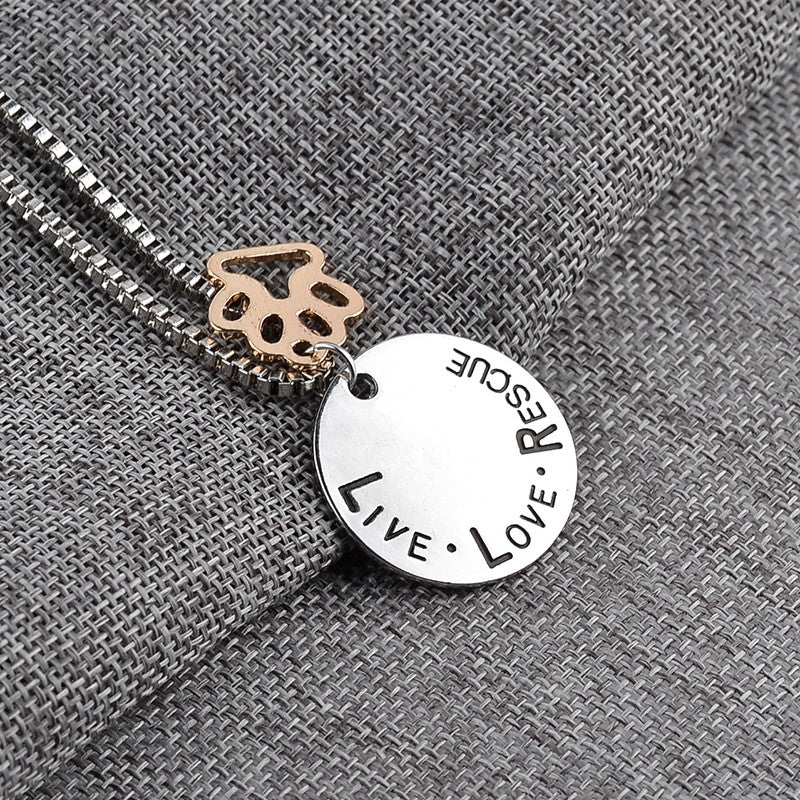 Dog Paw Necklace for Pet Lovers – Wear Support - American Bark Bliss