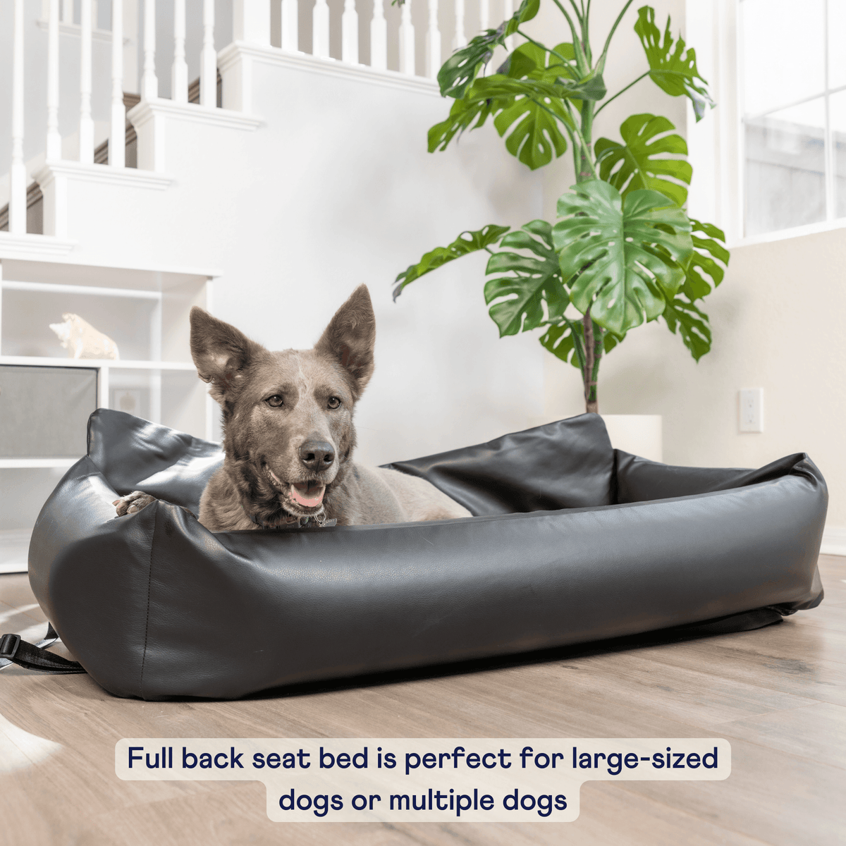 Faux Leather Memory Foam Dog Car Bed | PupProtector™ - American Bark Bliss