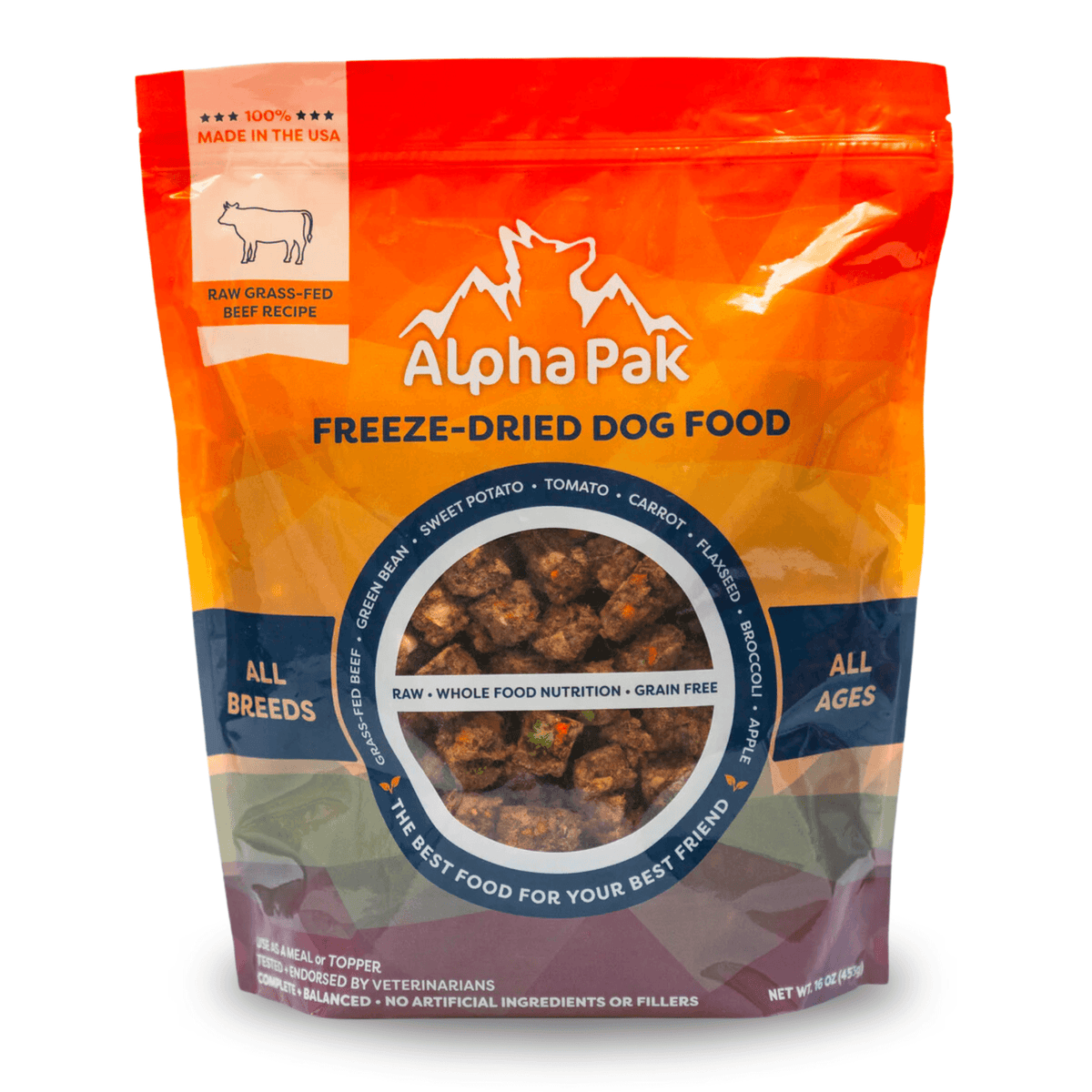 Raw Freeze Dried Dog Food Beef - All-Natural Nutrition - American Bark Bliss