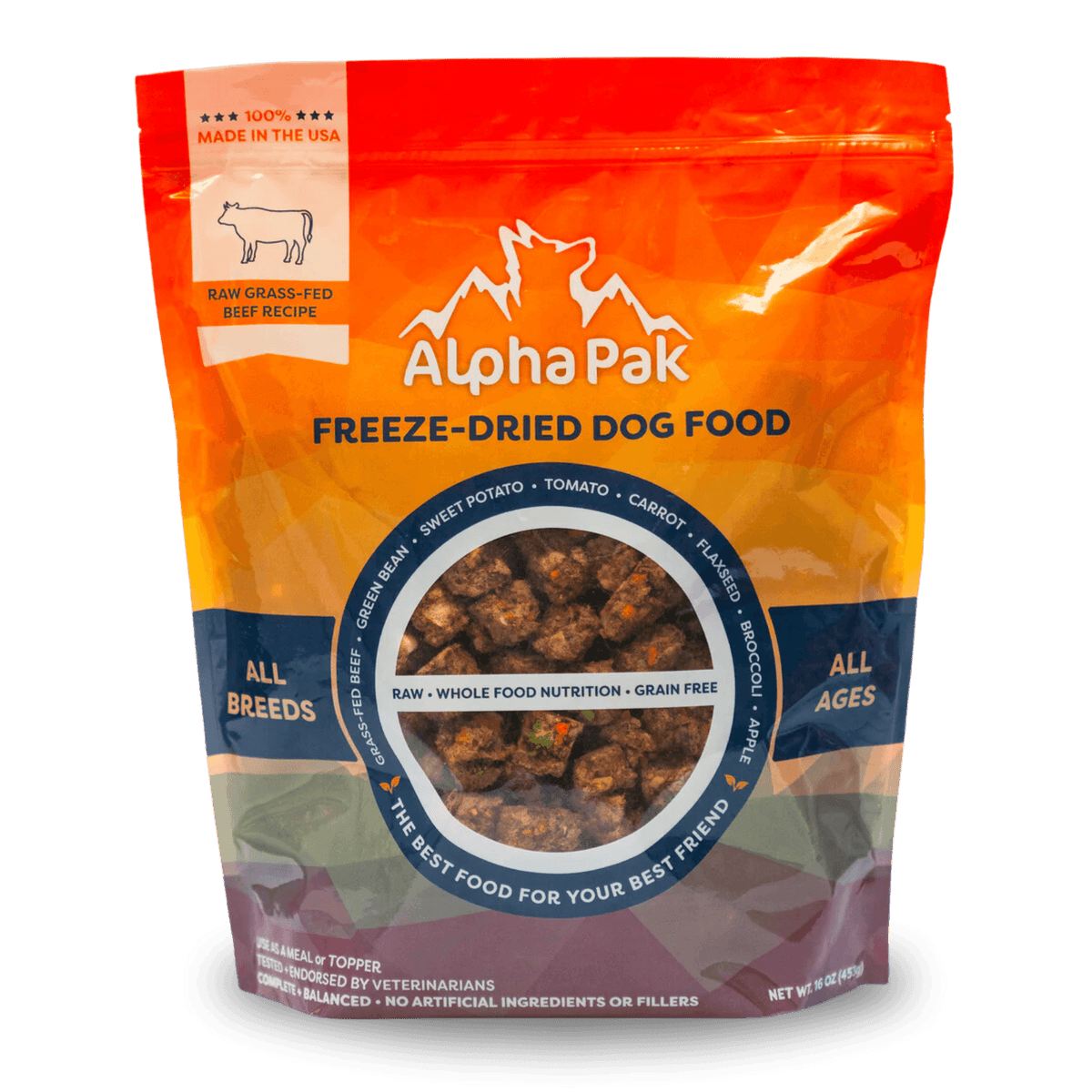 Raw Freeze Dried Dog Food Beef - All-Natural Nutrition - American Bark Bliss