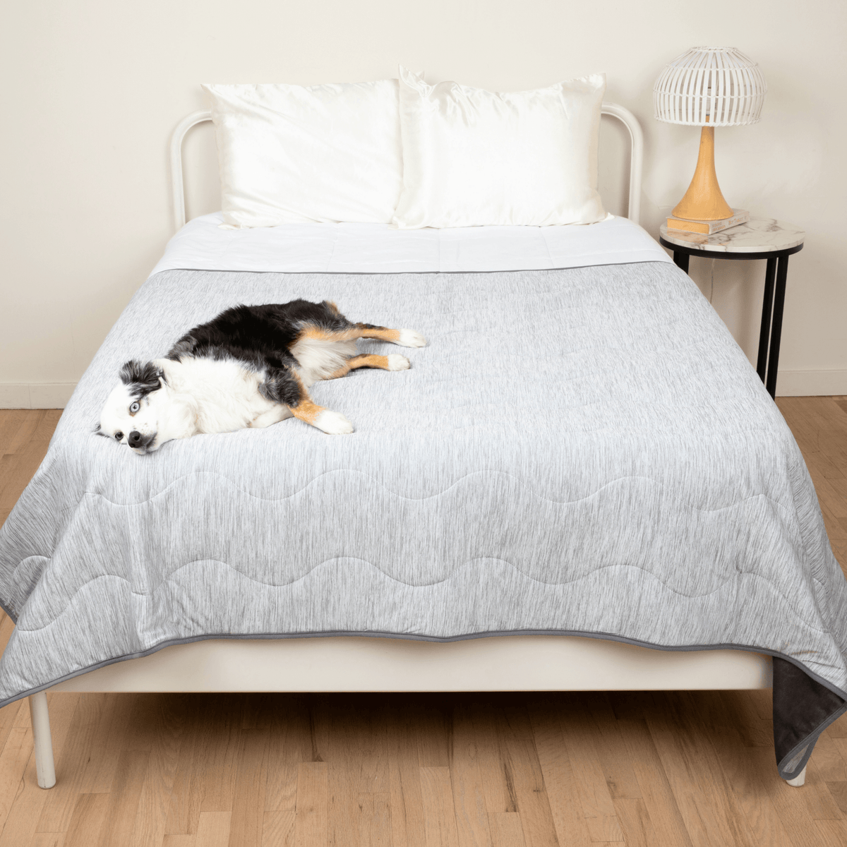 PupChill™ Cooling Waterproof Dog Blanket - Arctic Grey - American Bark Bliss