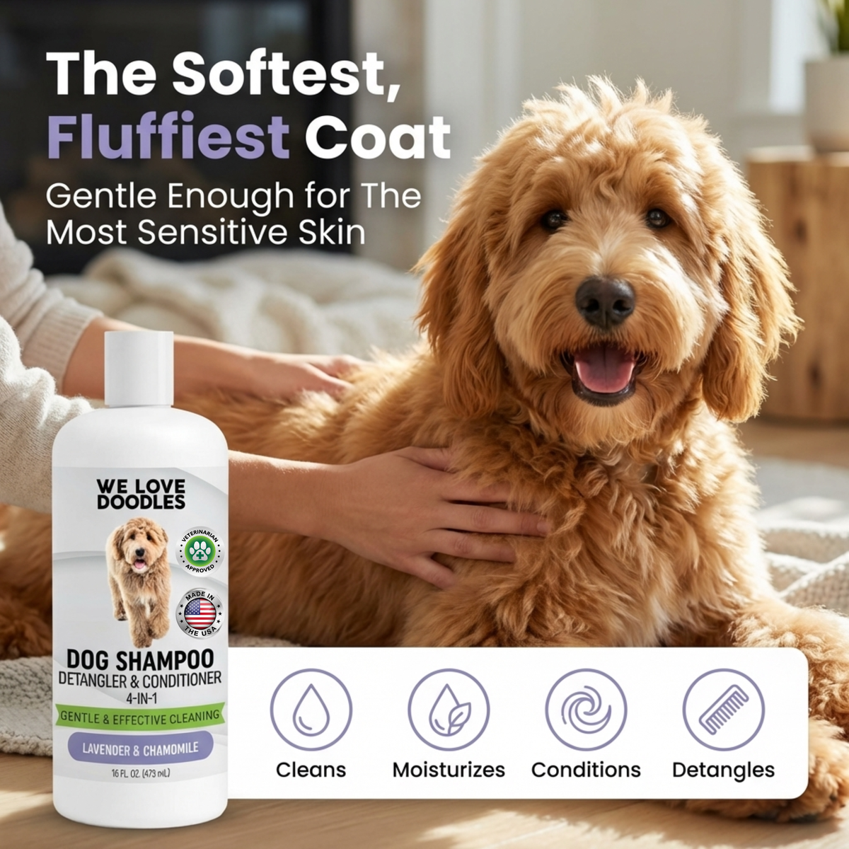 Dog Shampoo 4-in-1 (3 Pack)