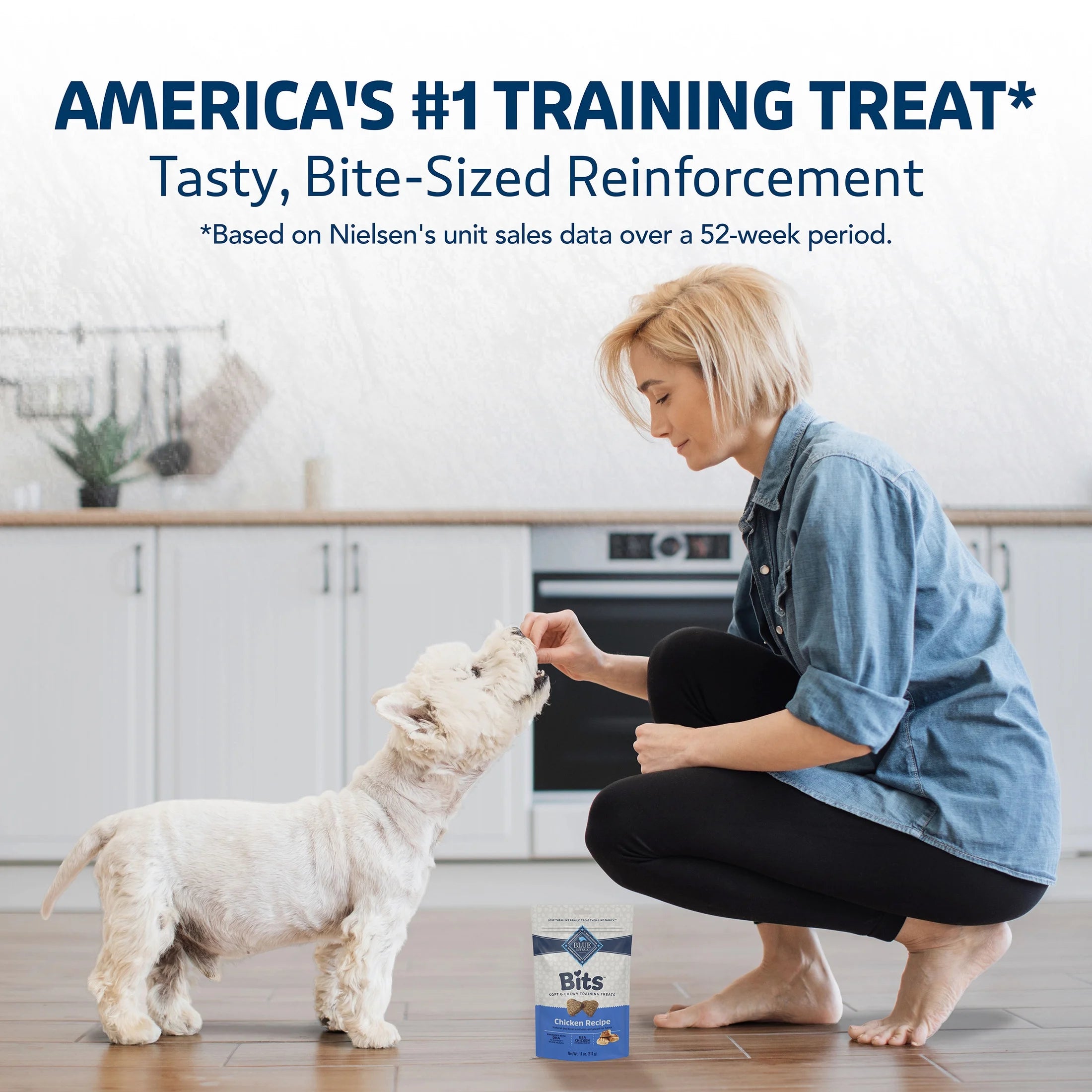 Bits Soft Dog Treats for Training, Enhanced with DHA, 19-Oz. Bag - American Bark Bliss