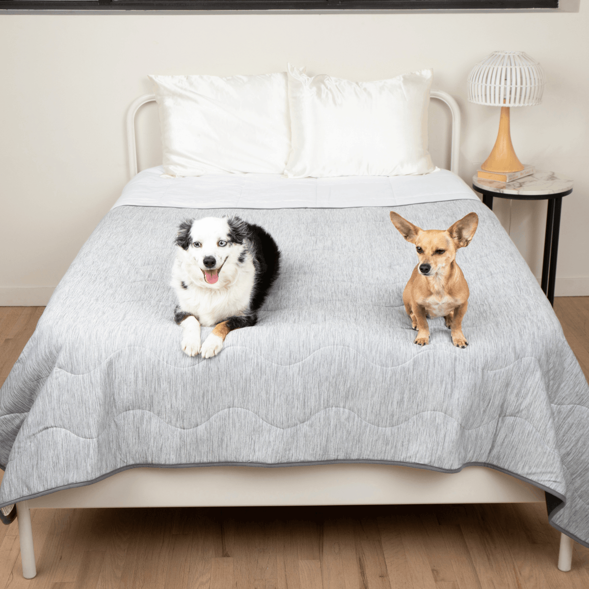 PupChill™ Cooling Waterproof Dog Blanket - Arctic Grey - American Bark Bliss