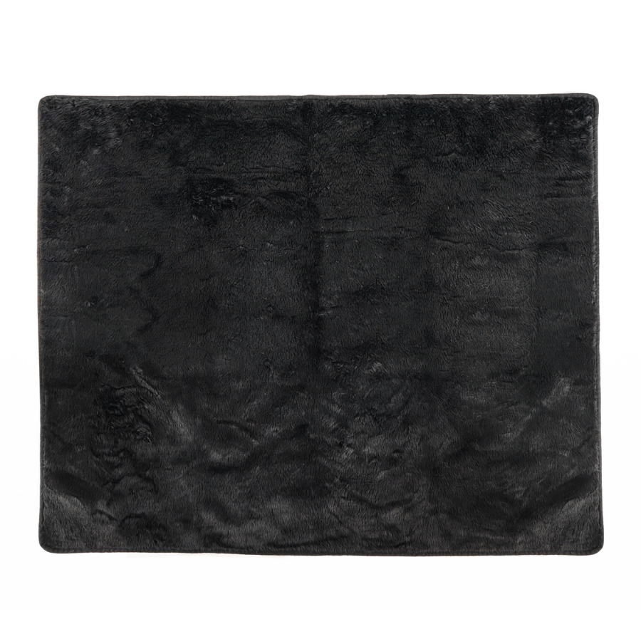 Waterproof Dog Blanket - Midnight Black Fur Throw - American Bark Bliss