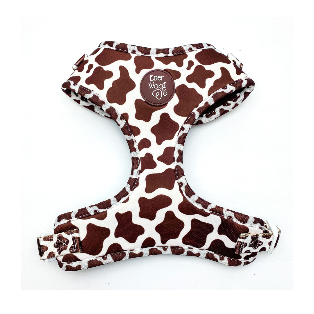 Chocolate Cow Adjustable Harness - American Bark Bliss