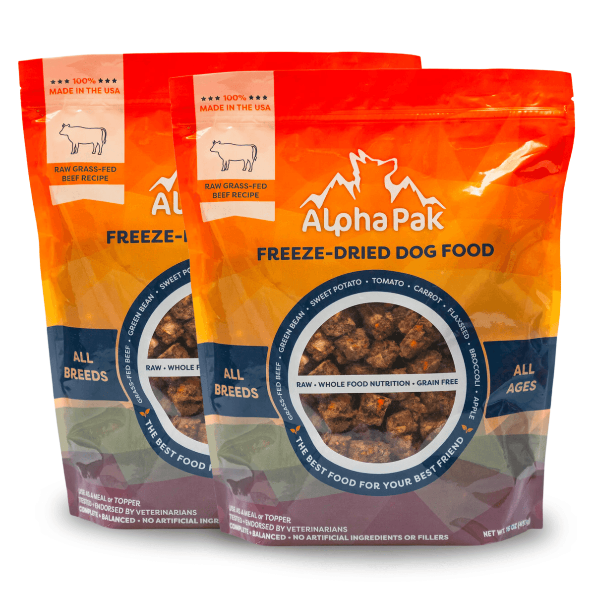 Raw Freeze Dried Dog Food Beef - All-Natural Nutrition - American Bark Bliss