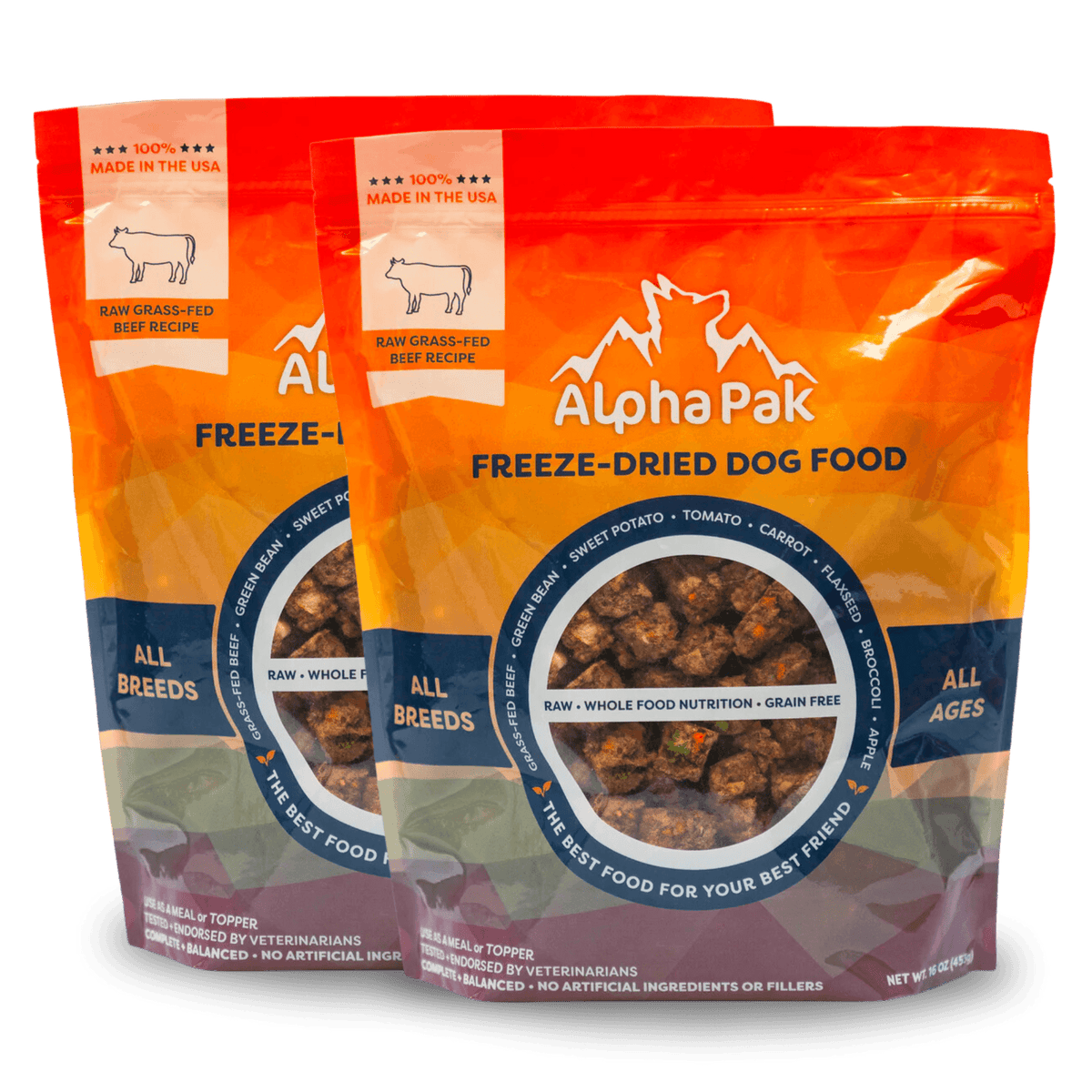 Raw Freeze Dried Dog Food Beef - All-Natural Nutrition - American Bark Bliss