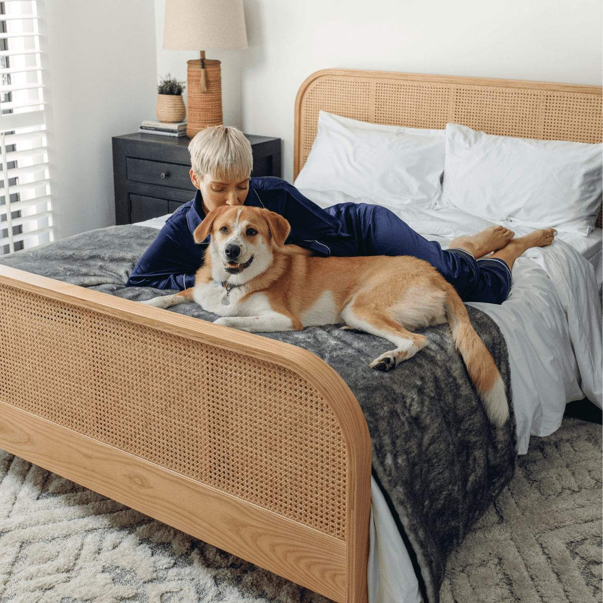 PupProtector™ Luxe Waterproof Dog Bed Runner - Chinchilla - American Bark Bliss