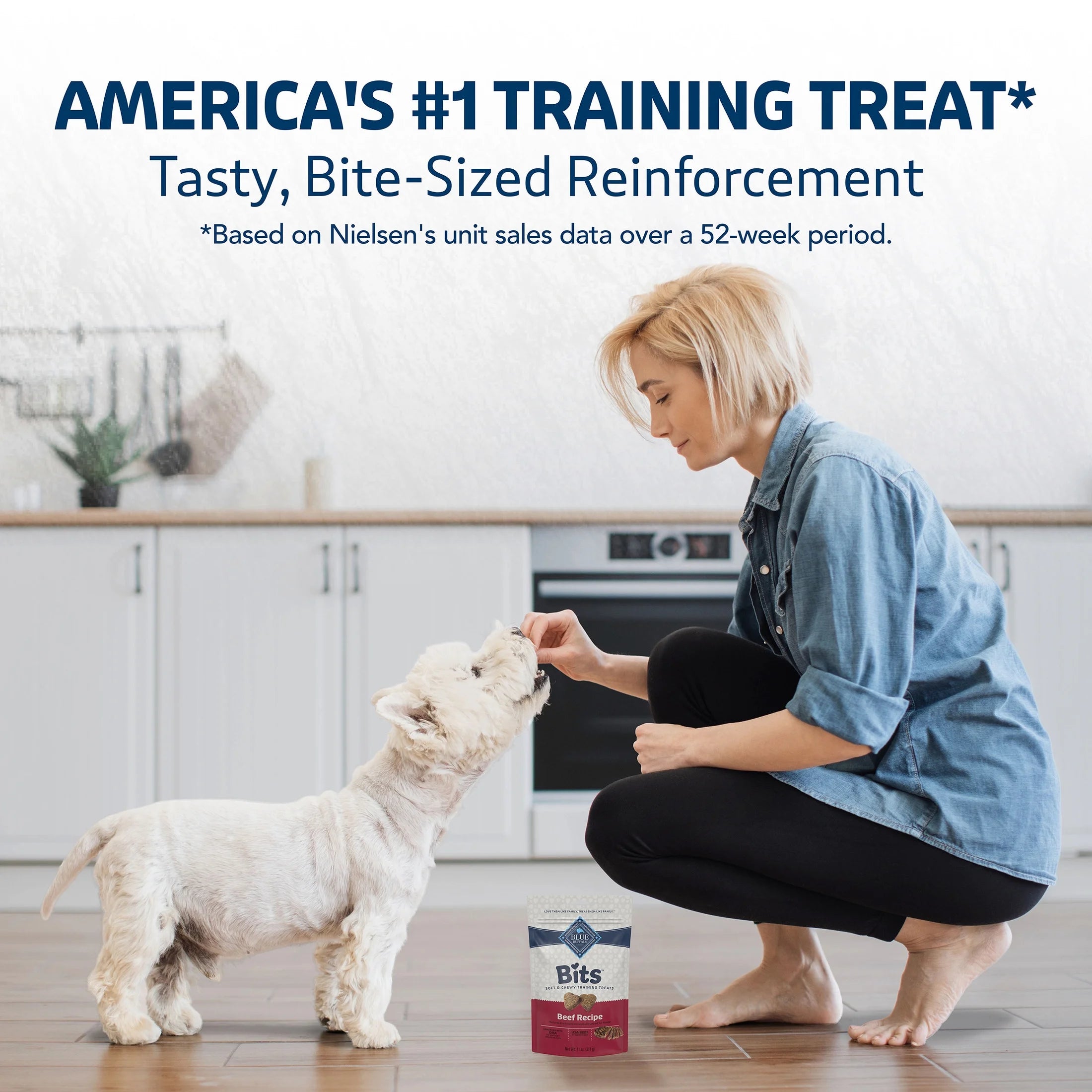 Bits Soft Dog Treats for Training, Enhanced with DHA, 11-Oz. Bag - American Bark Bliss