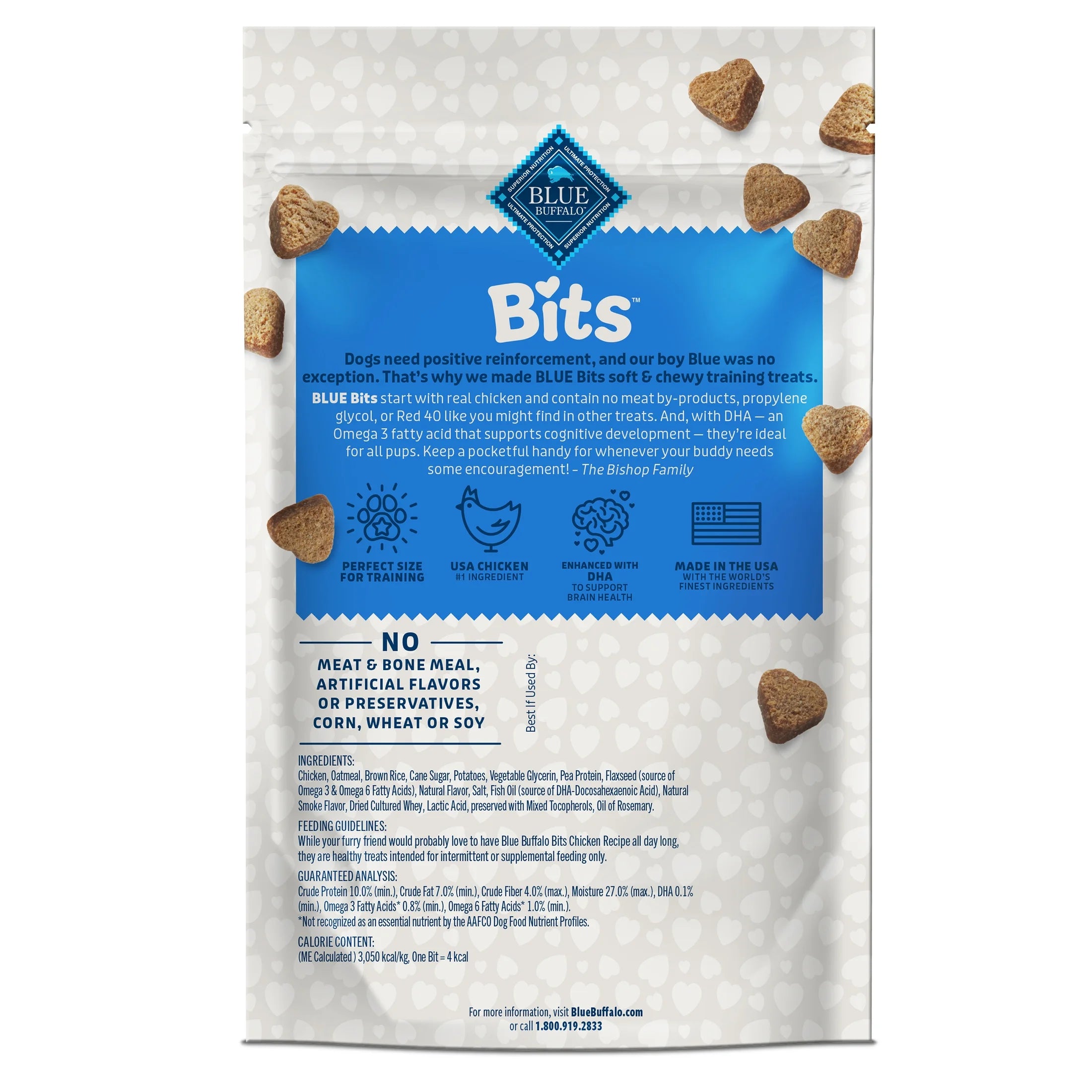 Bits Soft Dog Treats for Training, Enhanced with DHA, 11-Oz. Bag - American Bark Bliss