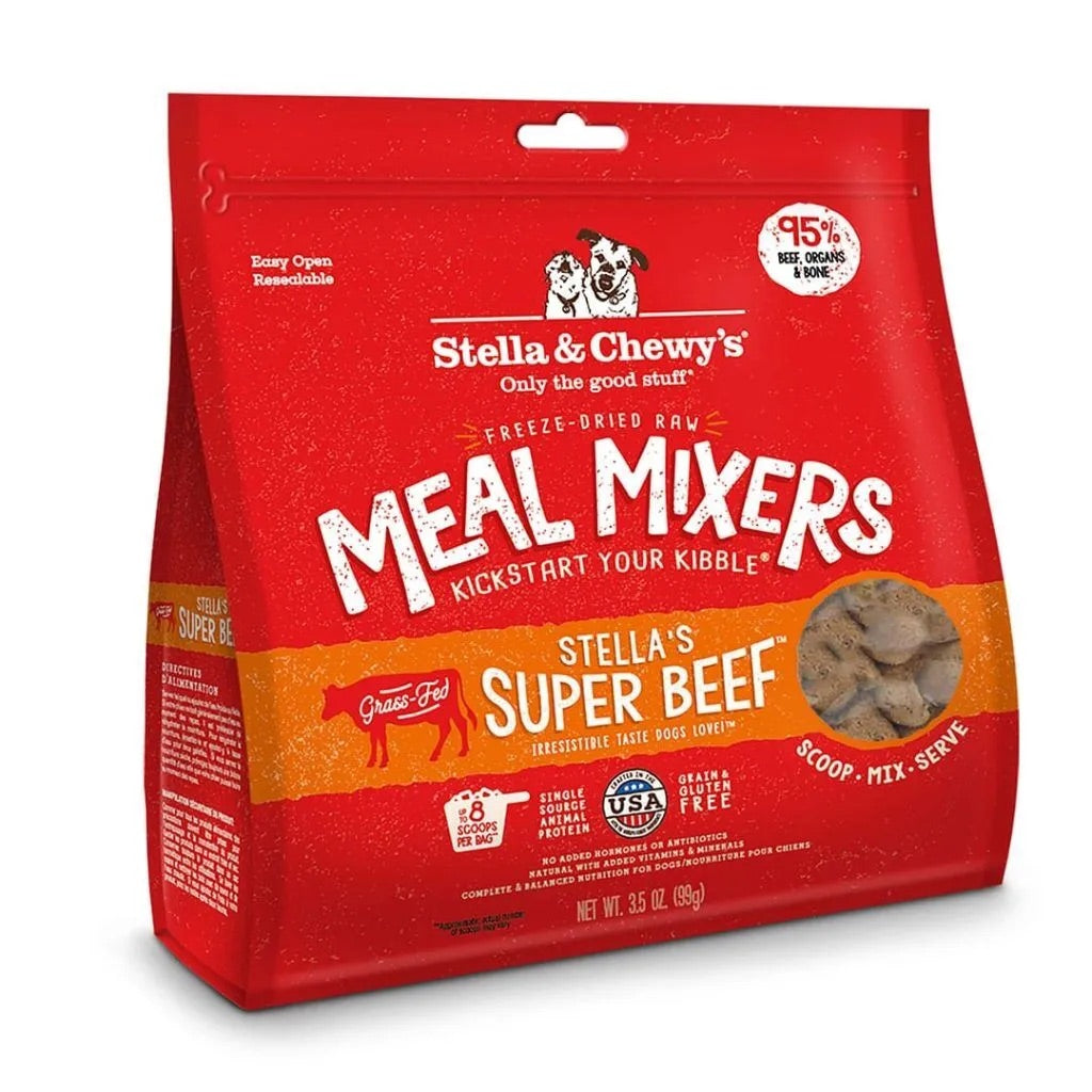 Stella & Chewy's Beef Freeze Dried Meal Mixers Dog Food - American Bark Bliss
