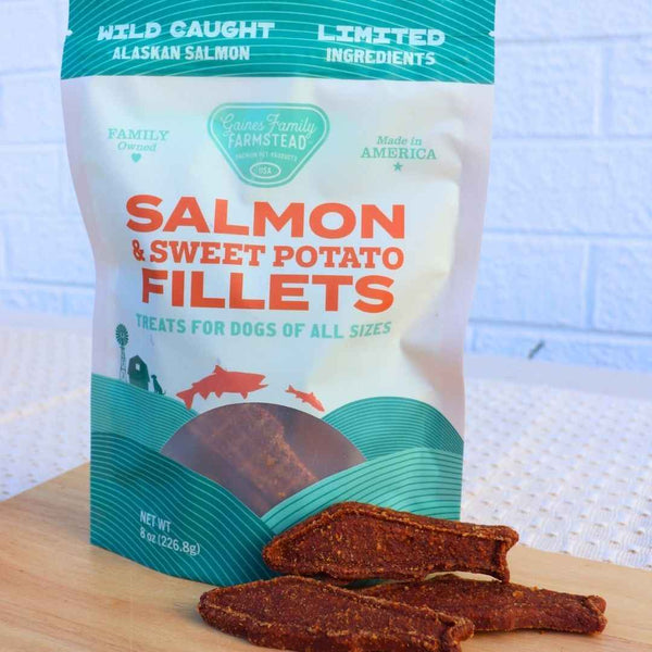 Salmon and Sweet Potato Fillets - American Bark Bliss