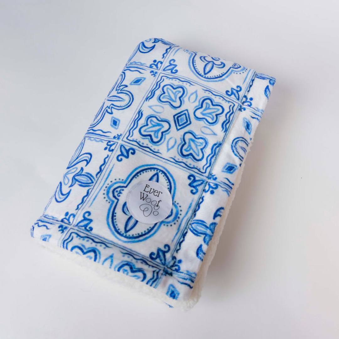 Santorini Dog Blanket - American Bark Bliss