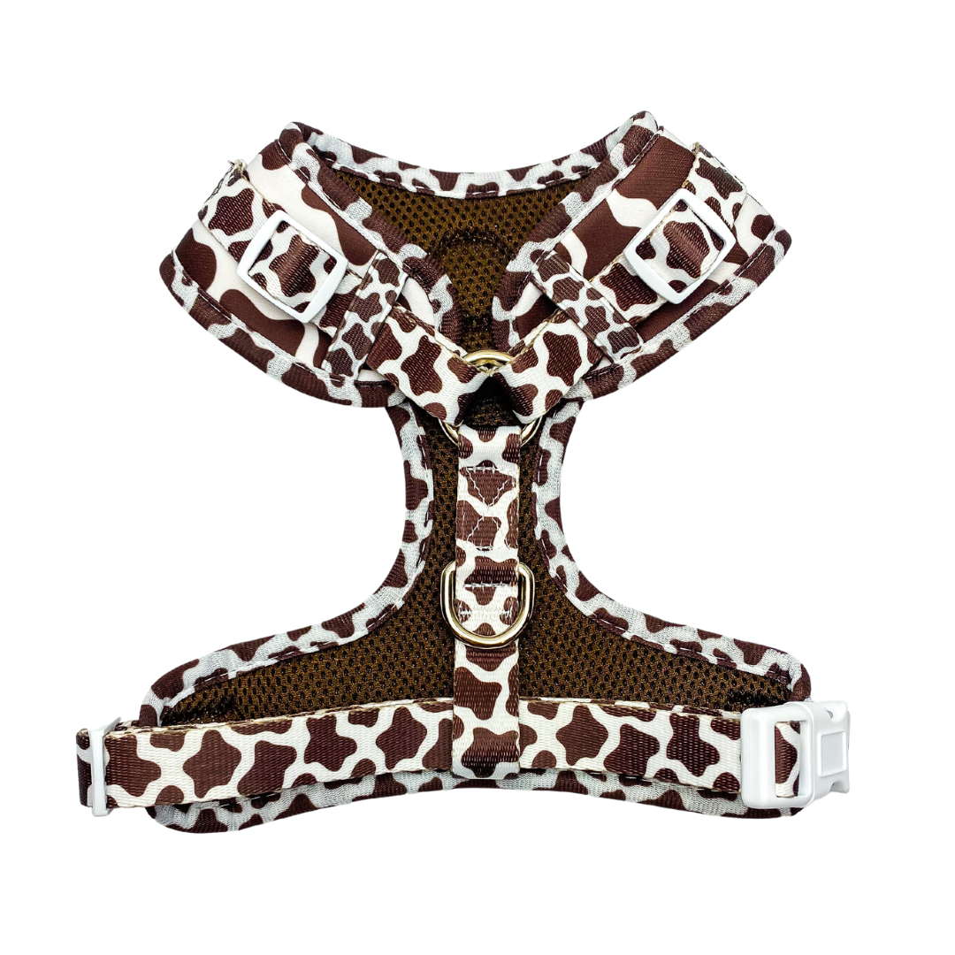 Chocolate Cow Adjustable Harness - American Bark Bliss