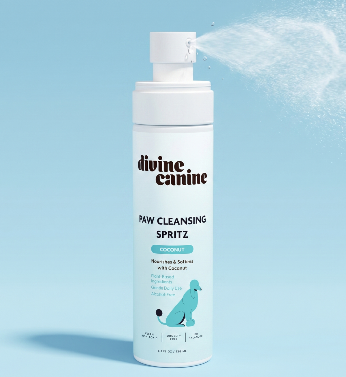 Paw Sanitizer Spritz - Moisturizing with Coconut