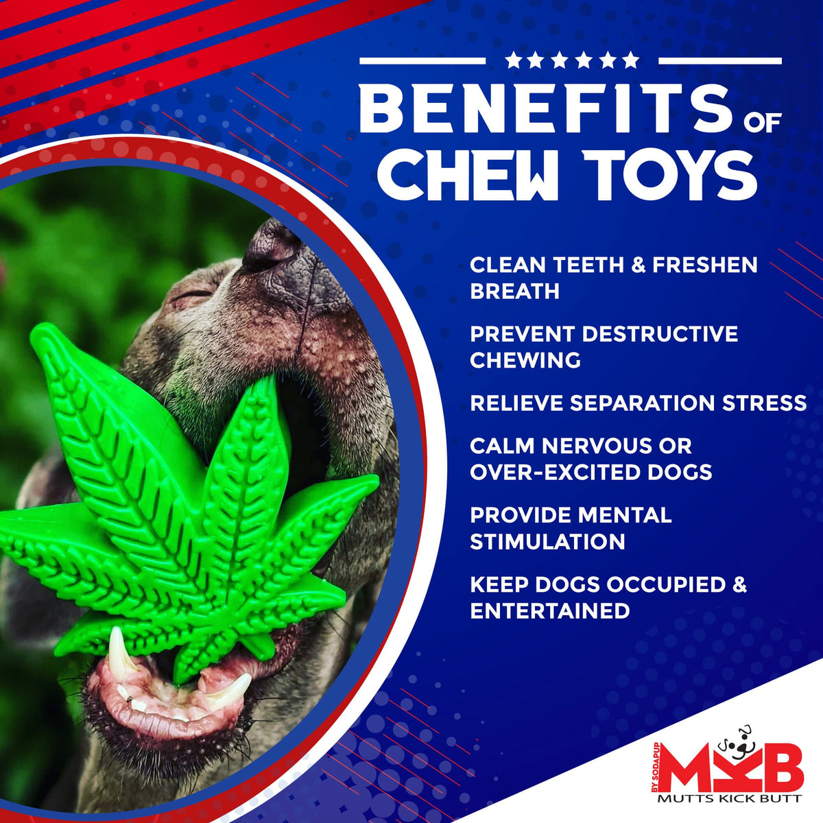 Colorado Maple Leaf Nylon Dog Chew Toy for Aggressive Chewers | USA Made - American Bark Bliss