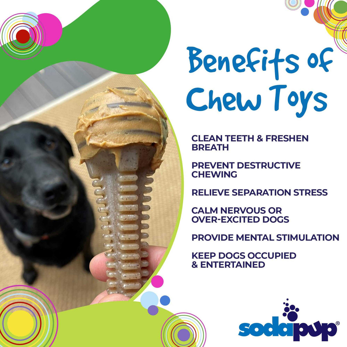 Honey Bone Dental Tower Nylon Chew Toy for Aggressive Chewers | USA Made - American Bark Bliss
