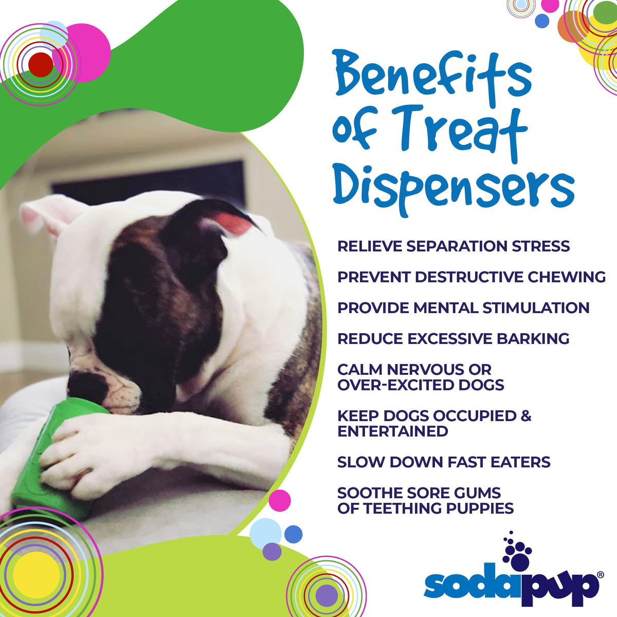 Can Toy eDispenser Durable Rubber Chew Toy & Treat Dispenser - Average Chewer - American Bark Bliss
