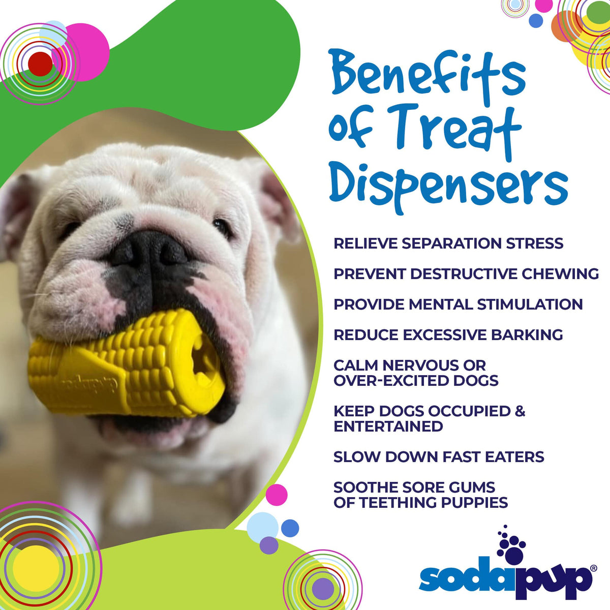 Corn on the Cob eDispenser Durable Rubber Treat Dispenser - American Bark Bliss