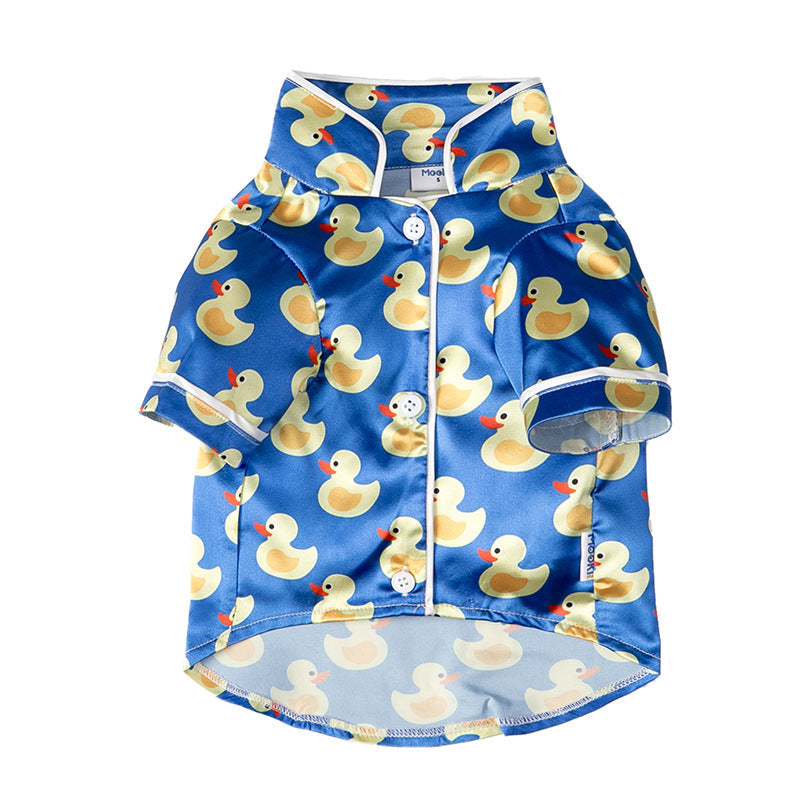Pet Silk Duck Pajamas for Dogs and Cats - American Bark Bliss