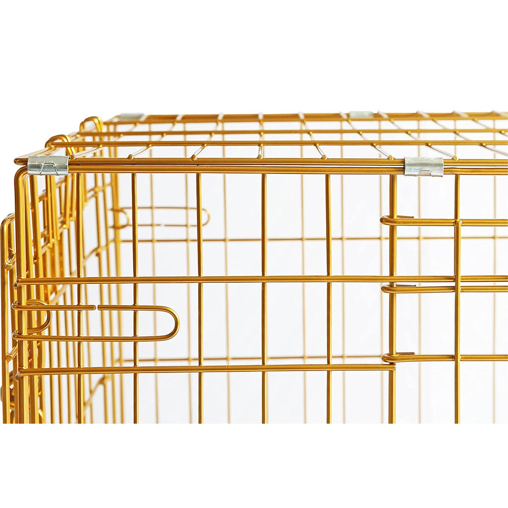 24-42" Collapsible Copper Gold Dog Crate GLD24-42 - American Bark Bliss