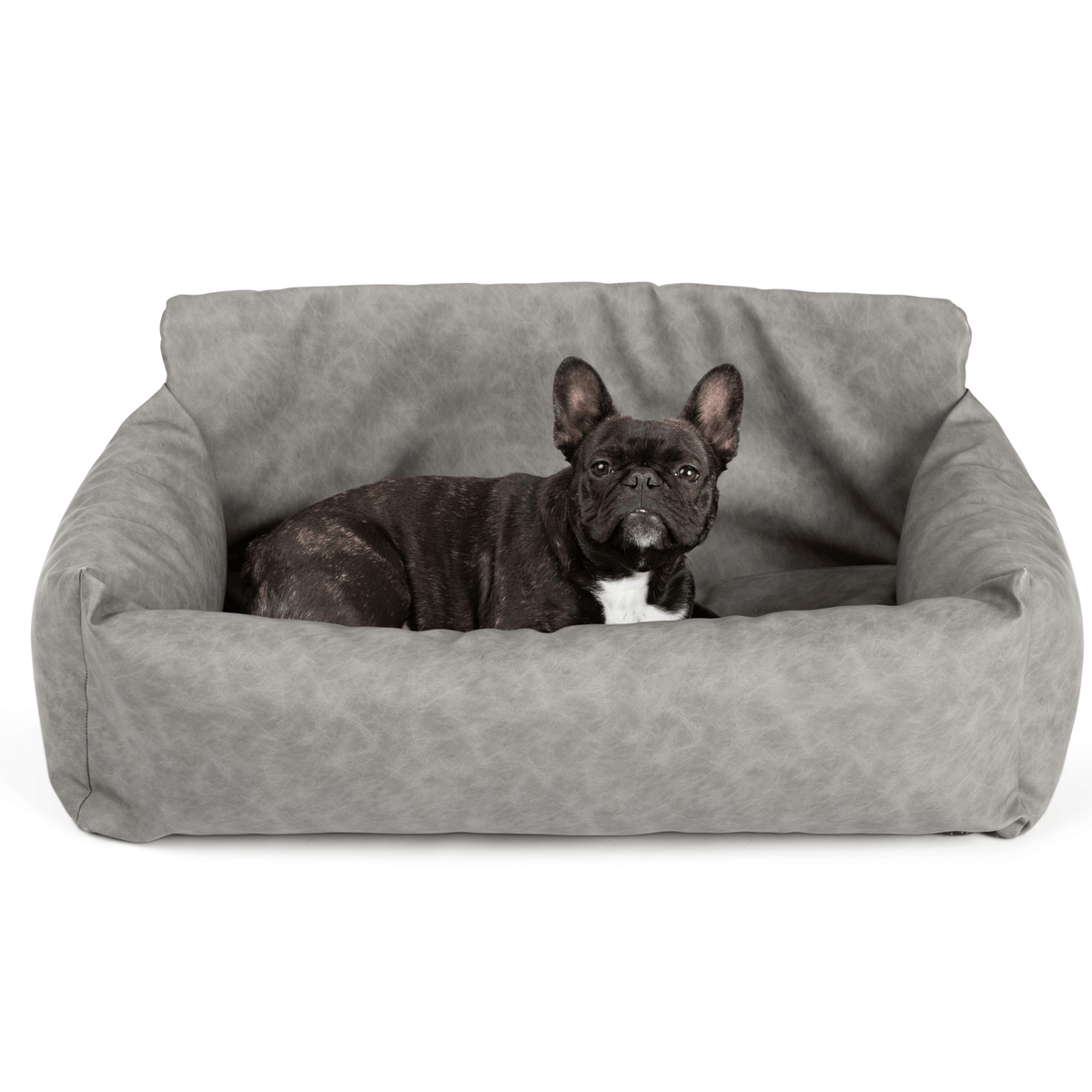 Memory Foam Dog Car Bed - Slate Gray - American Bark Bliss