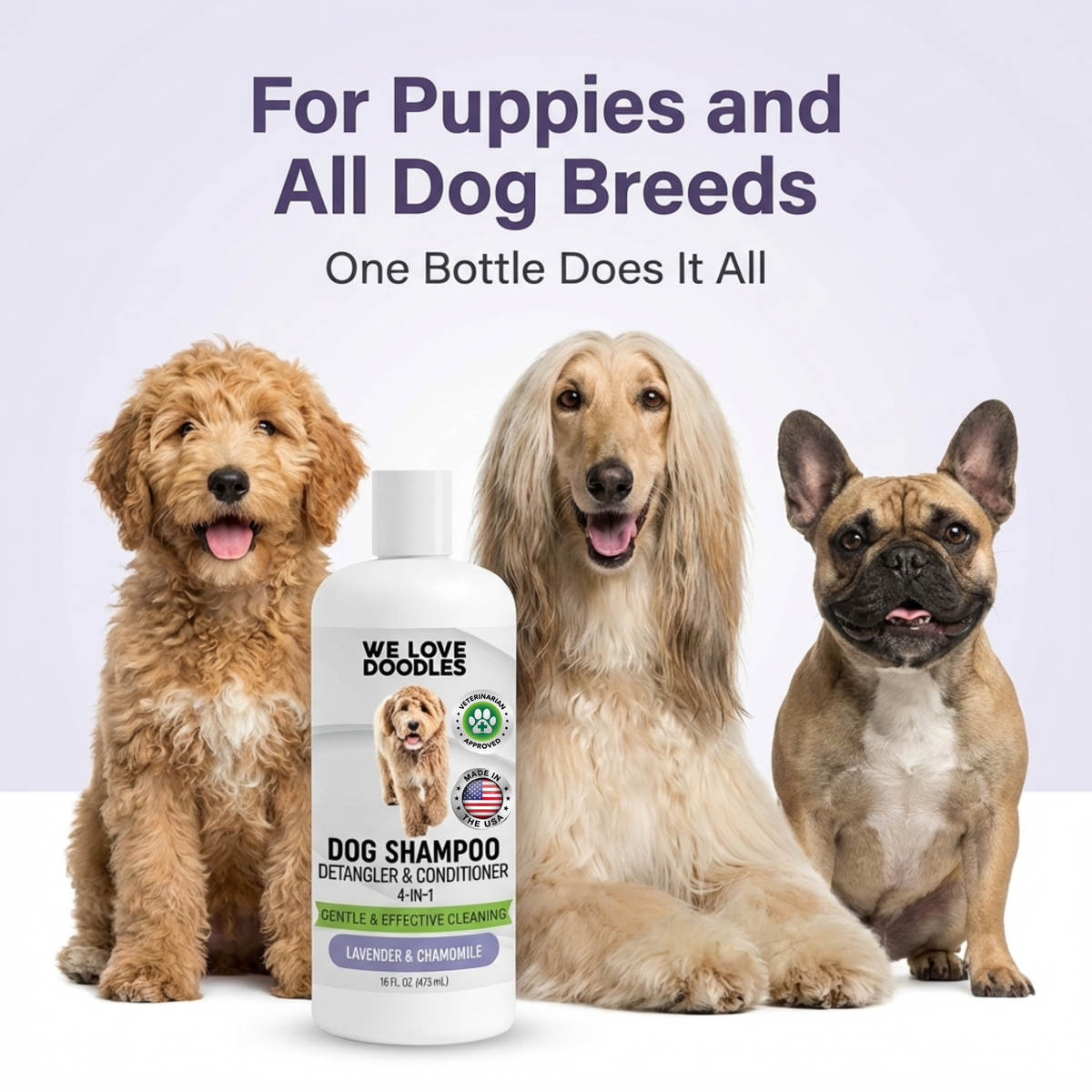 Dog Shampoo 4-in-1 (3 Pack)
