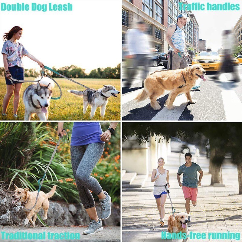 Handsfree Bungee Dog Leash for Running and Walking - American Bark Bliss