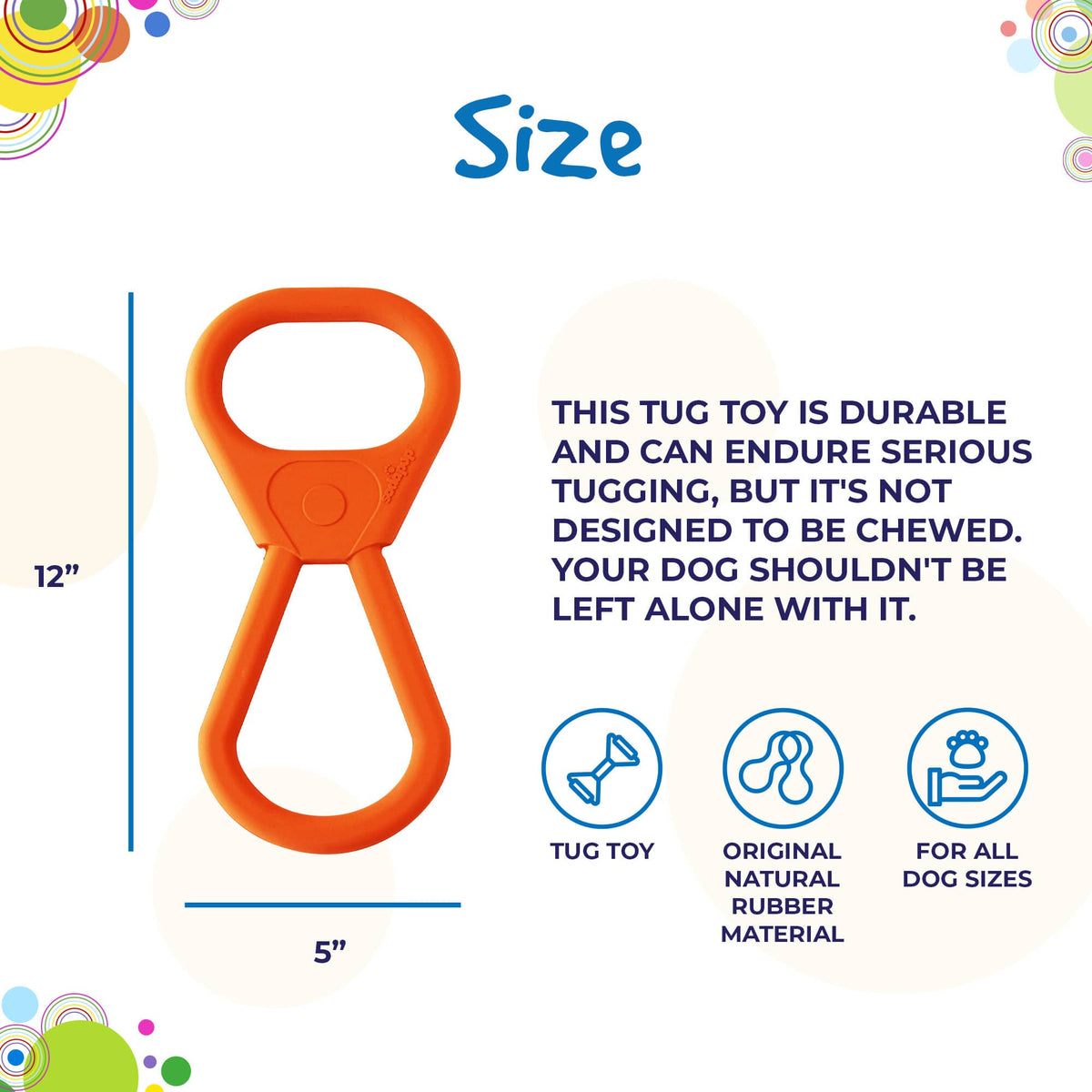 Pop Top Rubber Tug Toy for Interactive Play - American Bark Bliss
