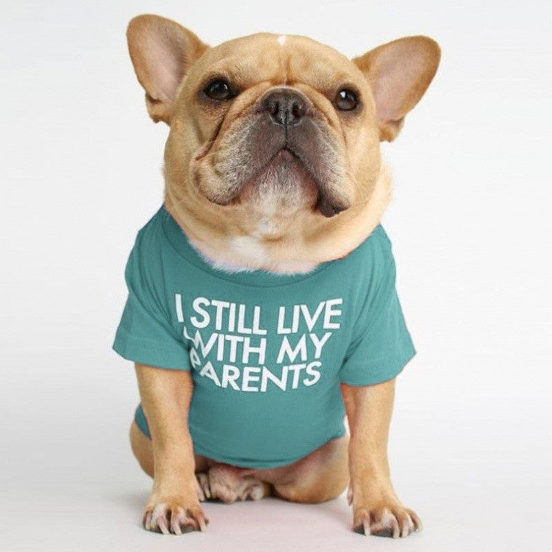 Pet T-Shirt Soft Cotton - I Still Live With My Parents - American Bark Bliss