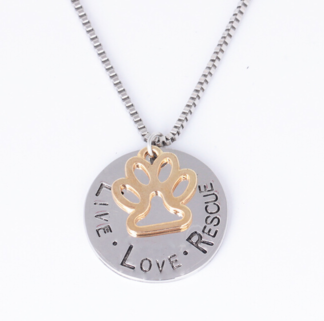 Dog Paw Necklace for Pet Lovers – Wear Support - American Bark Bliss