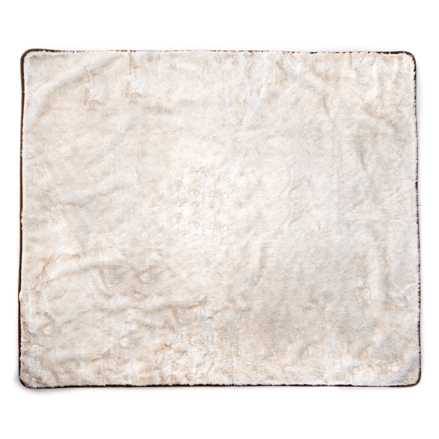 PupProtector Waterproof Dog Blanket - White Brown Accents - American Bark Bliss