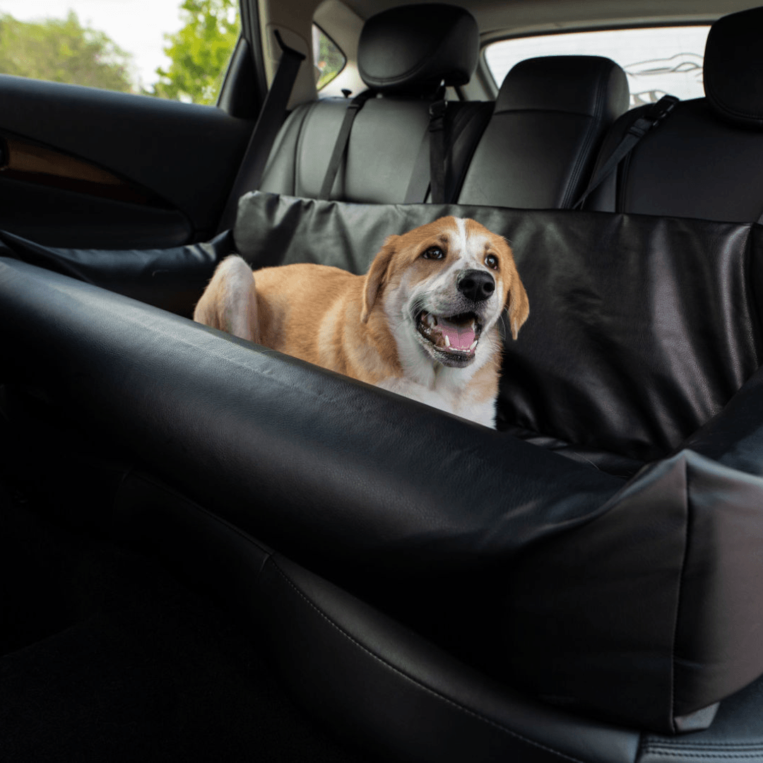 Faux Leather Memory Foam Dog Car Bed | PupProtector™ - American Bark Bliss