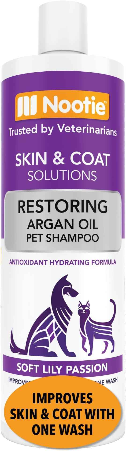Nootie - Pet Shampoo for Sensitive Skin - Revitalizes Dry Skin & Coat - Natural Ingredients - Gentle Dog Shampoo - Cleans & Conditions