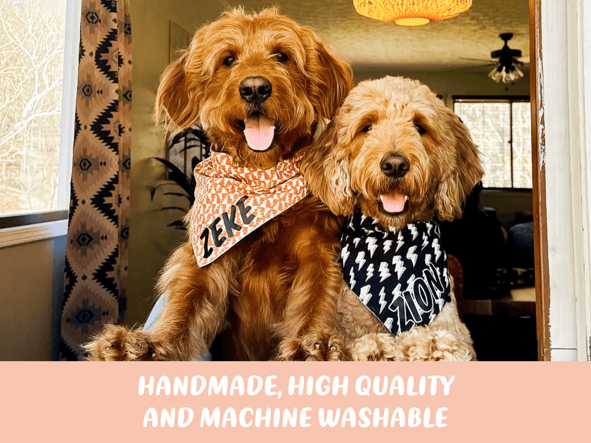 "Holiday Village Cream" Dog Bandana - American Bark Bliss