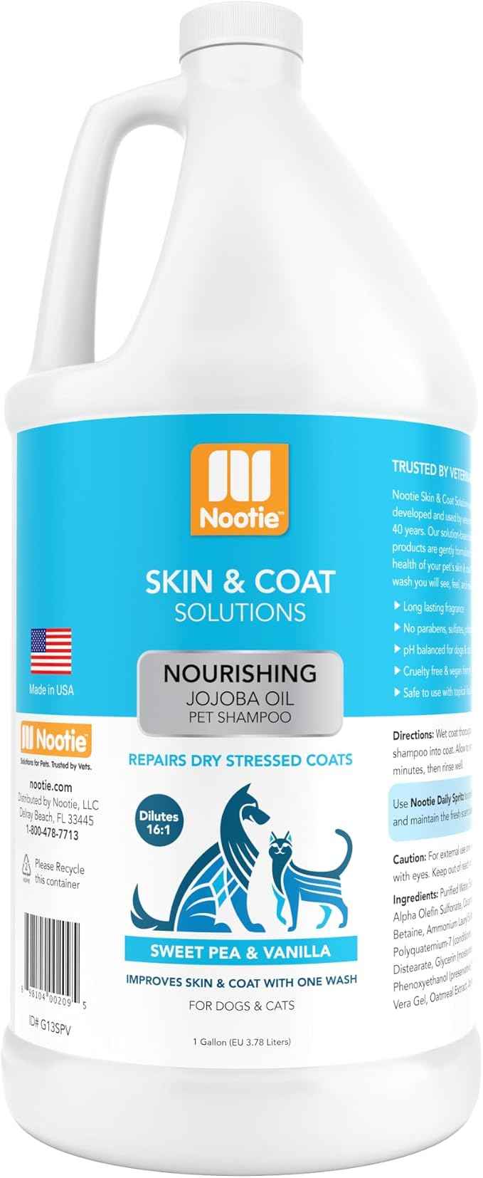Nootie Sweet Pea and Vanilla Shampoo Gallon