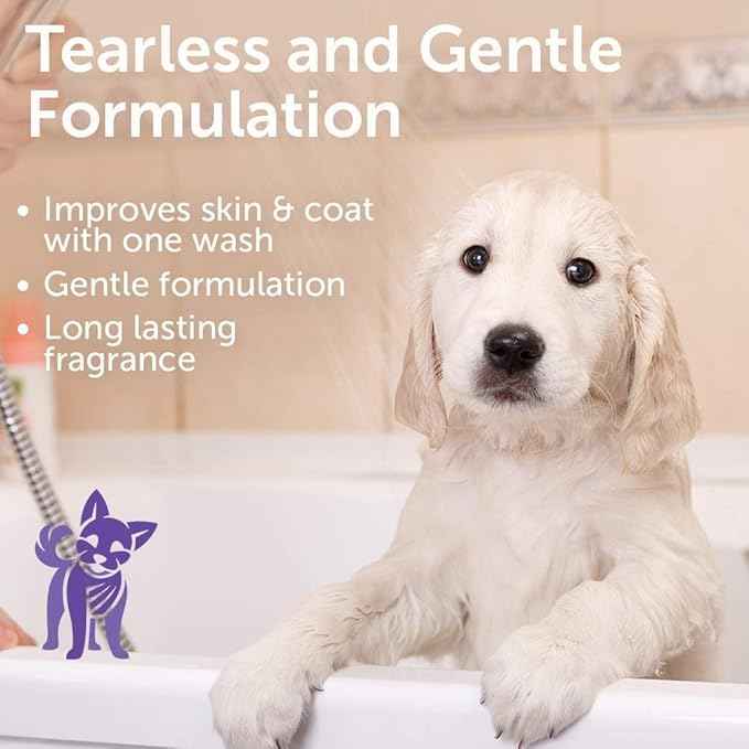 Nootie - Pet Shampoo for Sensitive Skin - Revitalizes Dry Skin & Coat - Natural Ingredients - Gentle Dog Shampoo - Cleans & Conditions 16 oz