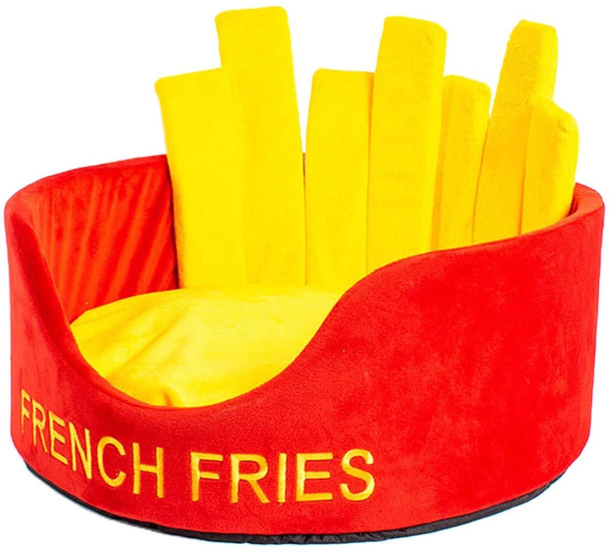Hamburger Fries Pet Bed for Small Pets - American Bark Bliss