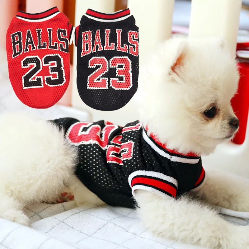 Pet Basketball Jersey Mesh Uniform for Dogs and Cats - American Bark Bliss