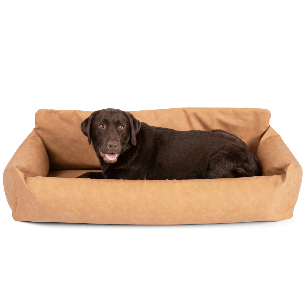 Best Dog Car Bed with Memory Foam - PupProtector™ Camel - American Bark Bliss