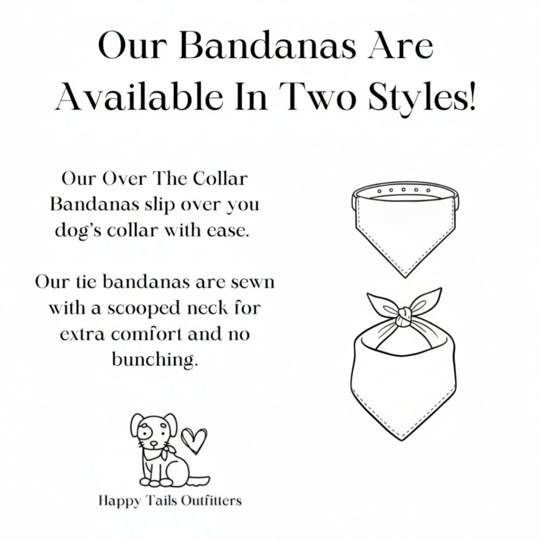 Skiing Dog Bandana